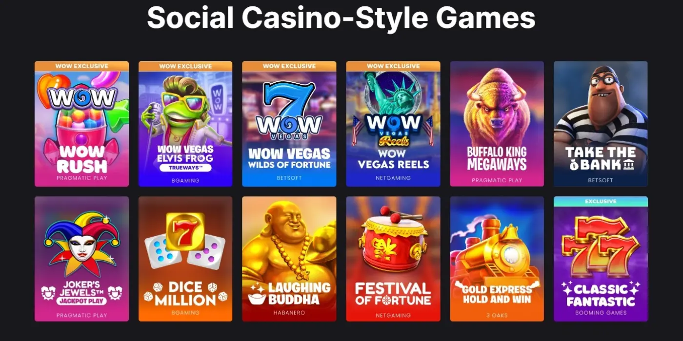 WOW Vegas Sweepstakes Casinos