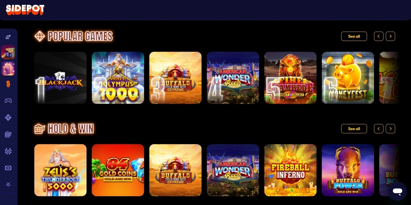 Games at Sidepot.us