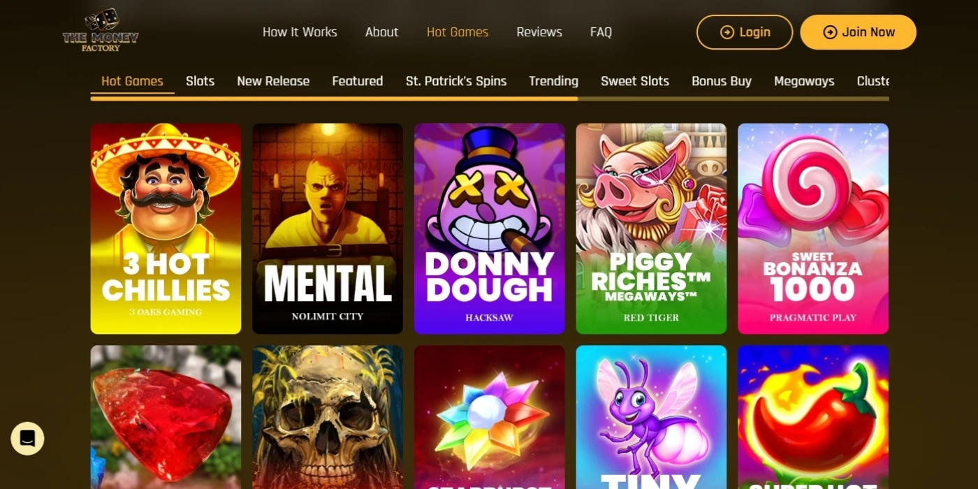 Games at The Money Factory