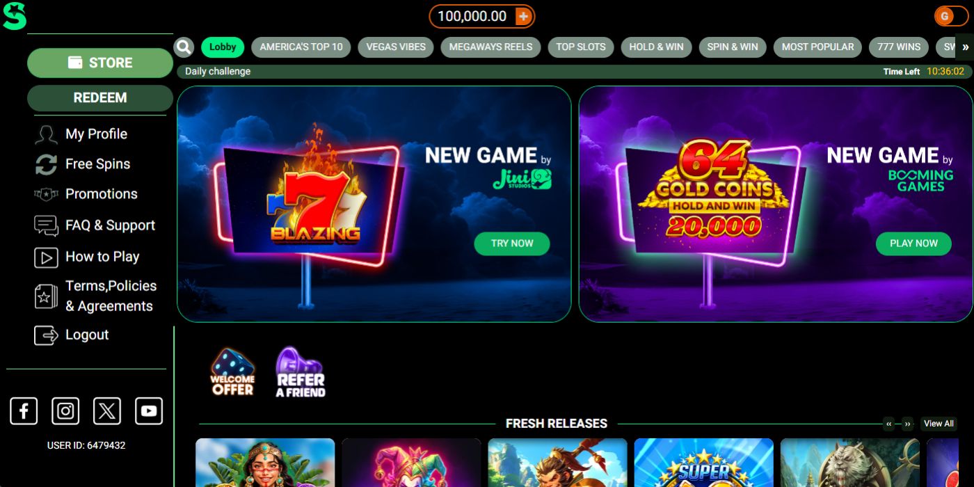 LoneStar Casino Homepage