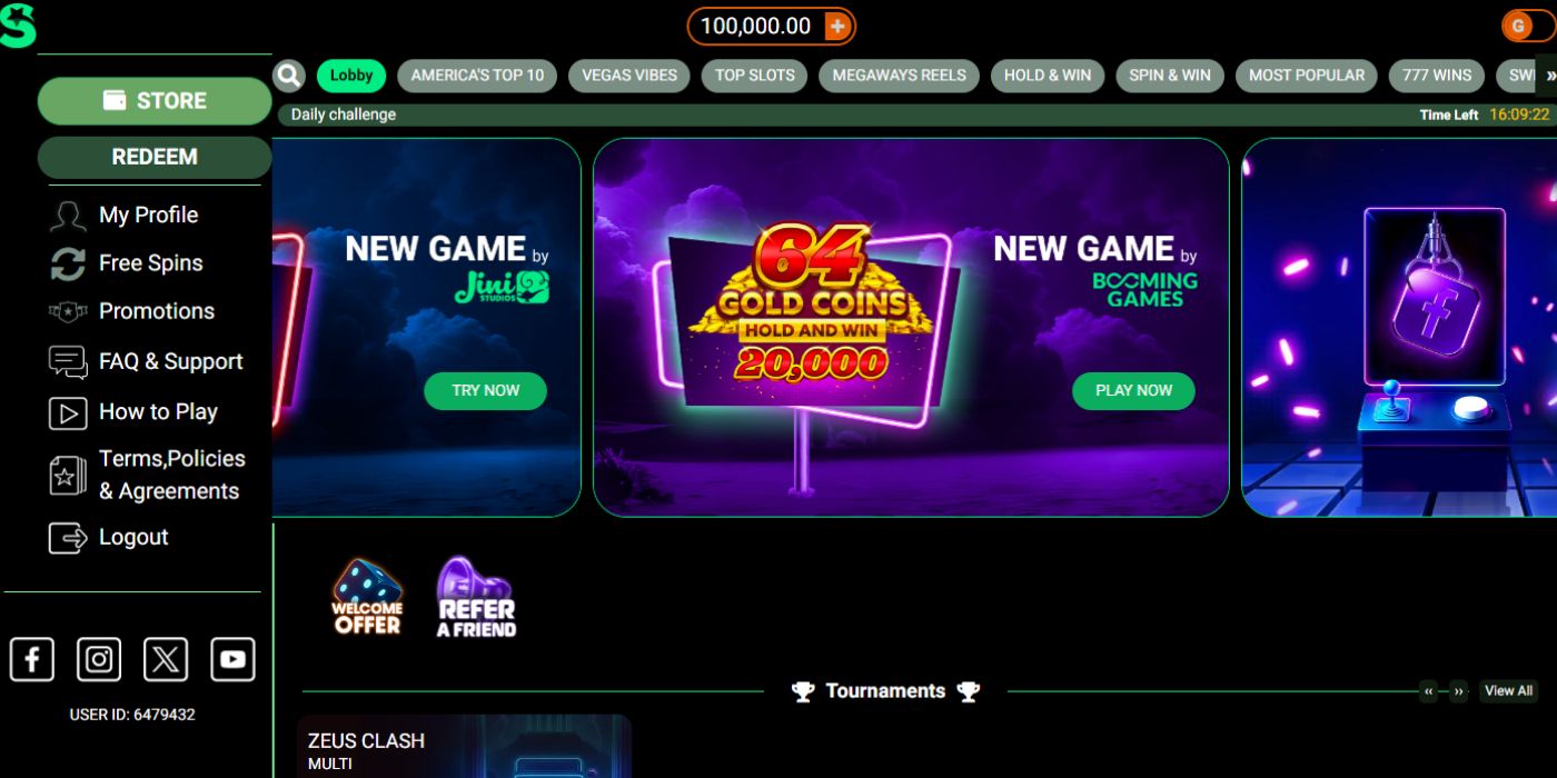 LoneStar Casino New Homepage