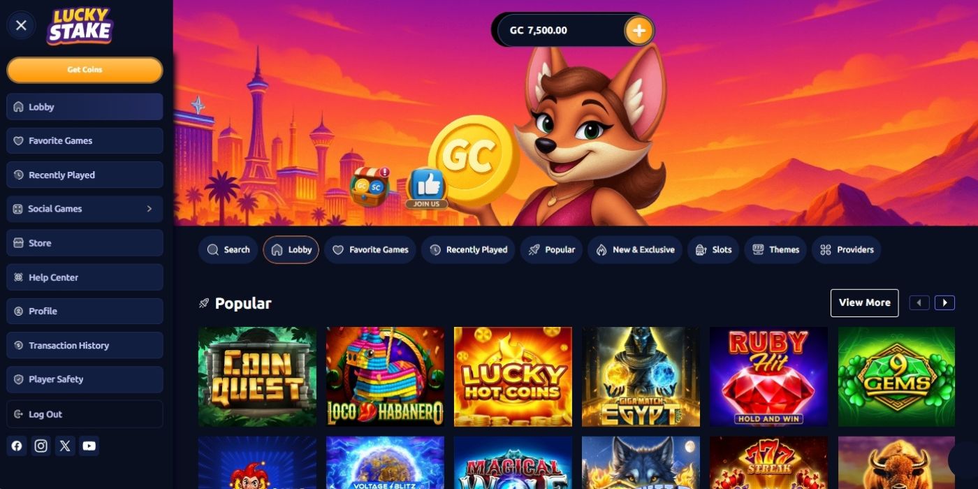 LuckyStake New Homepage