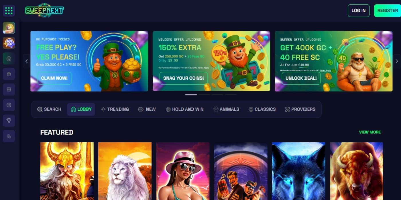 SweepNext New Homepage