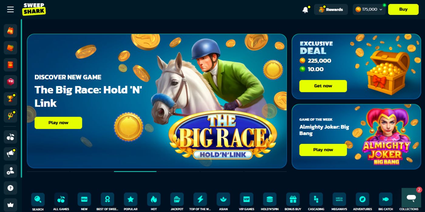 SweepShark New Homepage